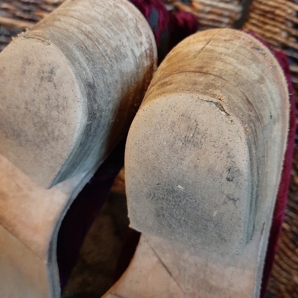 Free People Barbary Distressed Velvet Cowboy Booties 36 Western Boho Witchy Farm - Picture 10 of 14